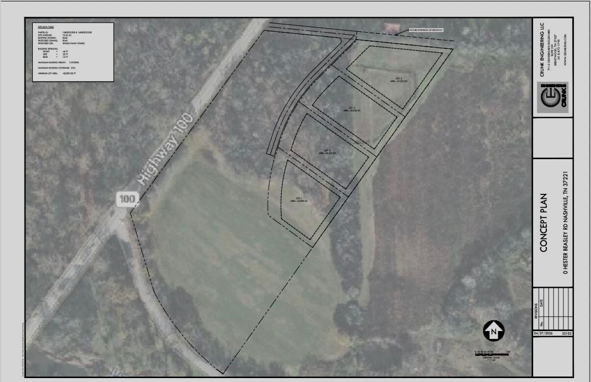 1 Hester Beasley Lots 1&2 Rd, Nashville, TN à vendre Plan de site– Image 1 sur 6