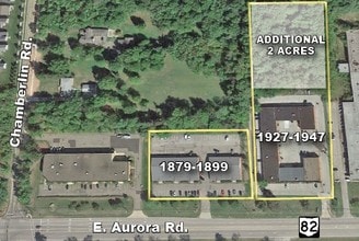 1879-1899 E Aurora Rd, Twinsburg, OH - Vue aérienne vue de carte