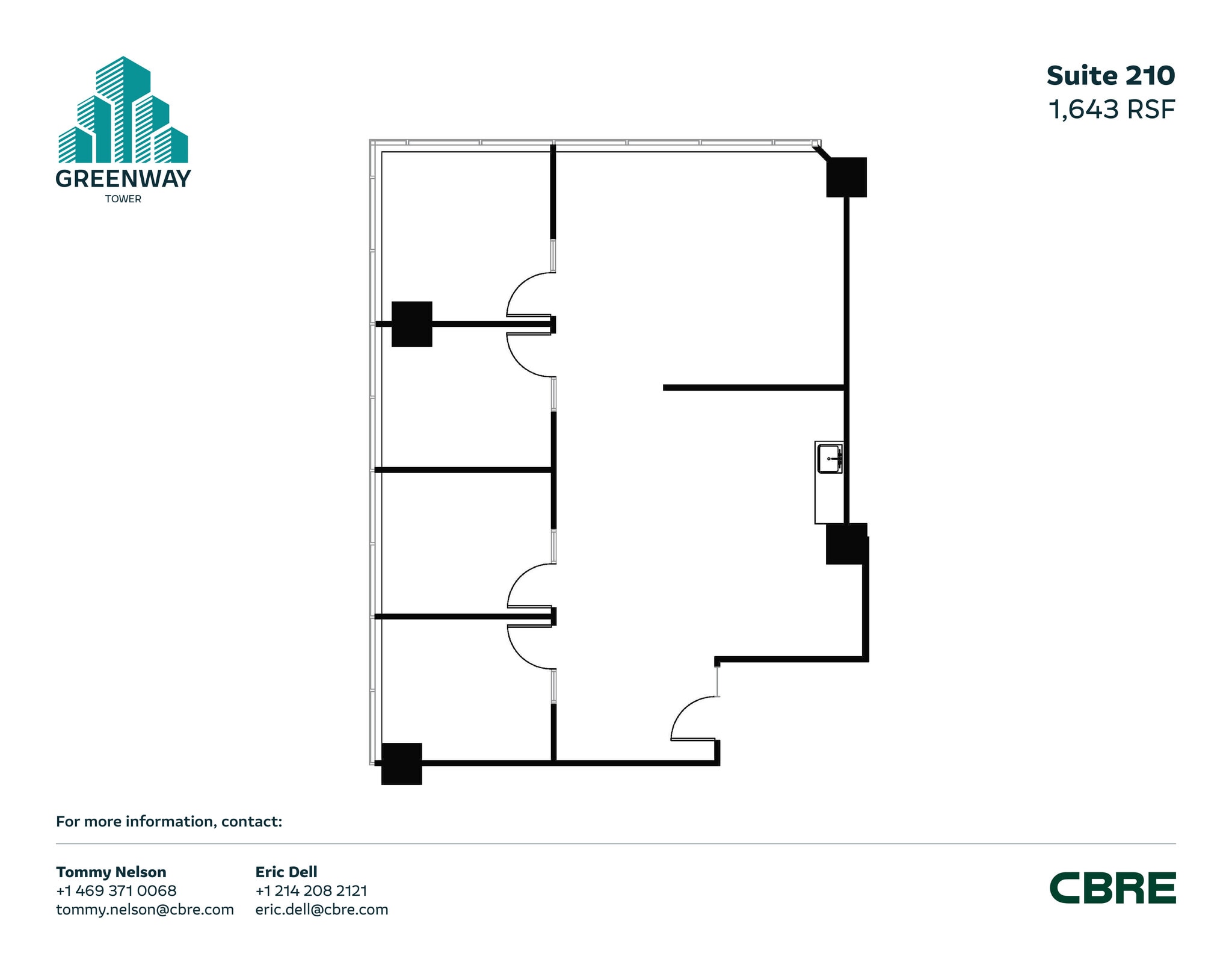 1231 Greenway Dr, Irving, TX à louer Plan d’étage– Image 1 sur 1