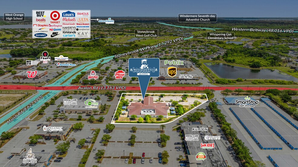 1630 Avalon Rd, Winter Garden, FL à vendre - Aérien – Image 3 sur 5