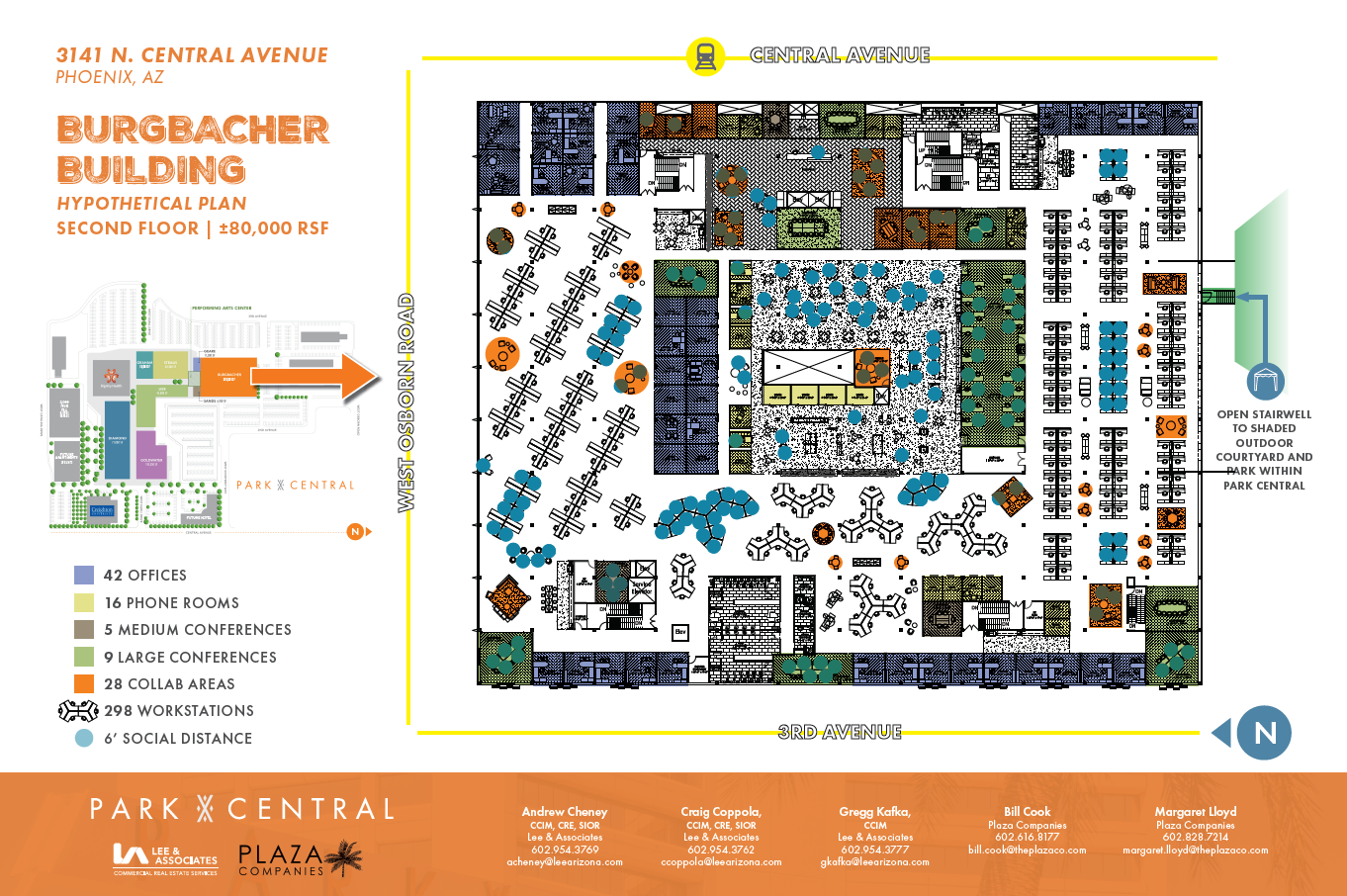 3110 N Central Ave, Phoenix, AZ à louer Plan d’étage– Image 1 sur 1