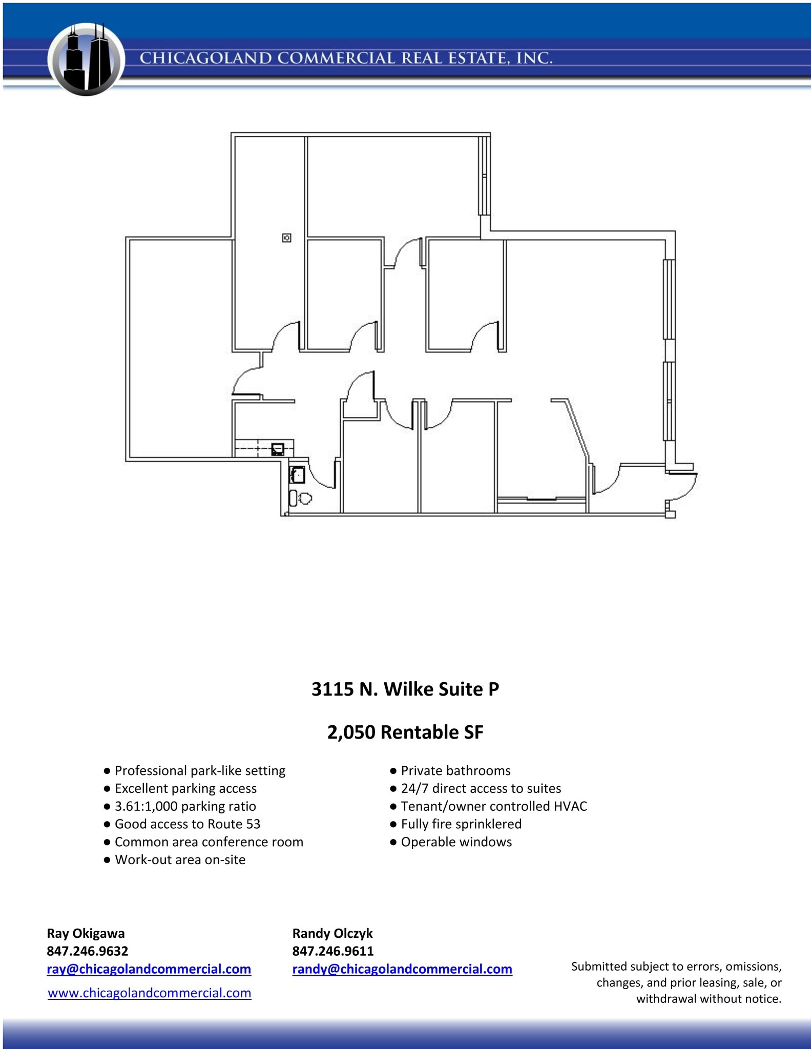 3115 N Wilke Rd, Arlington Heights, IL à louer Plan de site– Image 1 sur 16