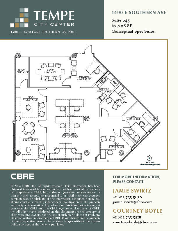 1400 E Southern Ave, Tempe, AZ à louer Plan d’étage– Image 1 sur 2