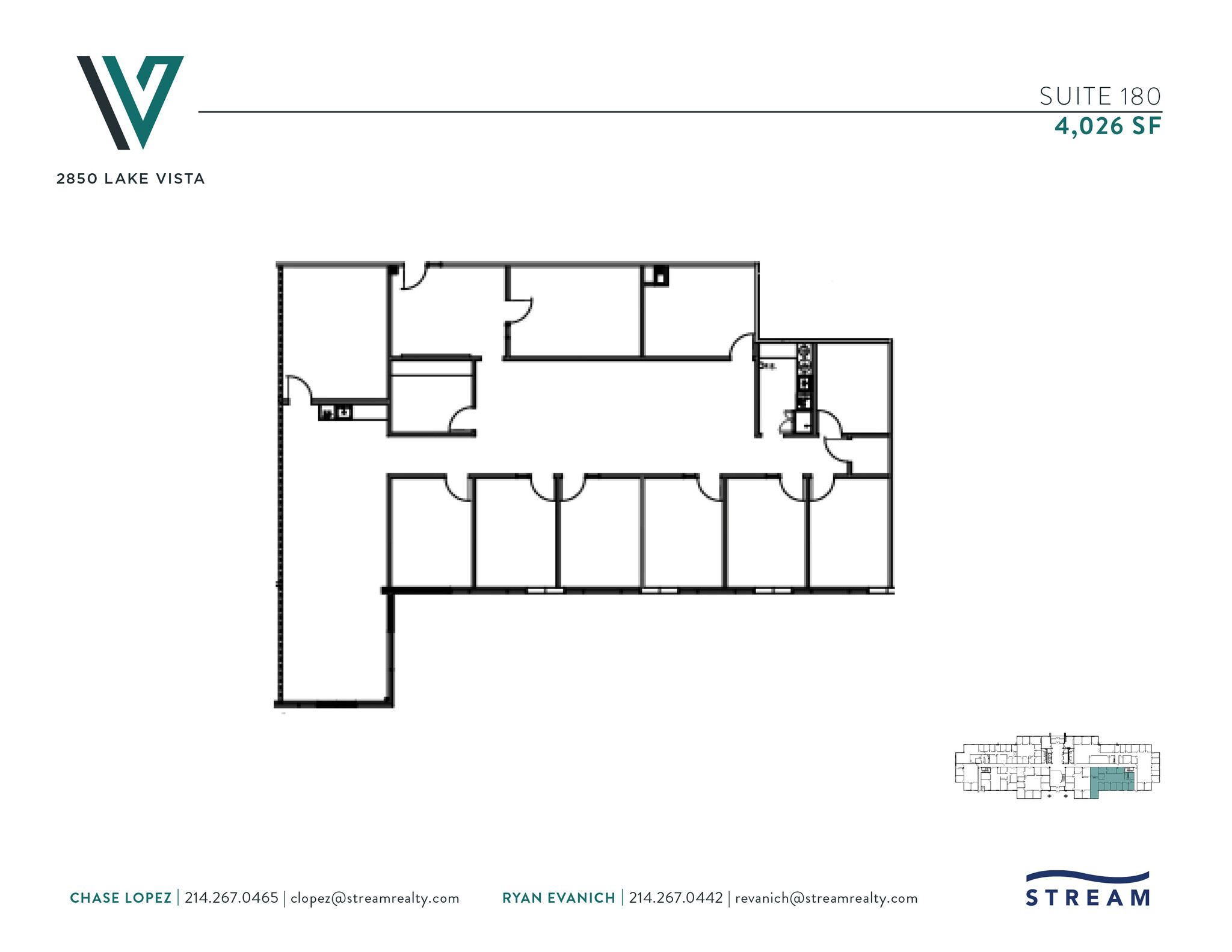 2850 Lake Vista Dr, Lewisville, TX à louer Plan d’étage– Image 1 sur 2