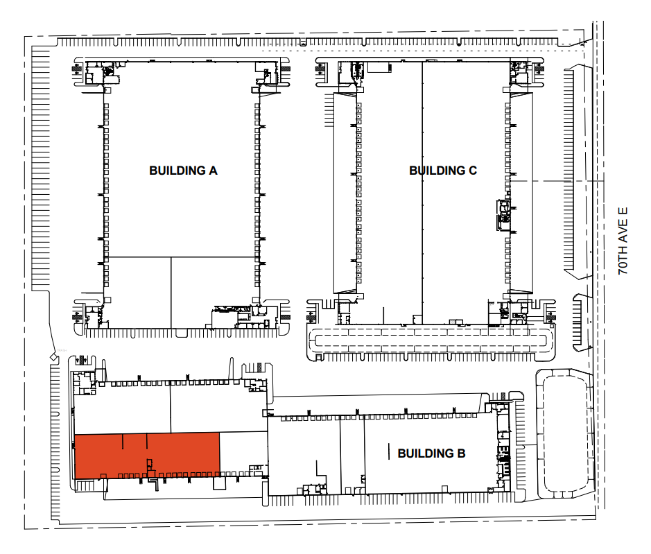 2380 70th Ave E, Fife, WA à louer Plan de site– Image 1 sur 1