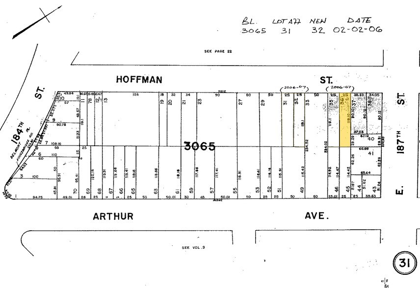 2386 Hoffman St, Bronx, NY à vendre - Plan cadastral – Image 2 sur 2
