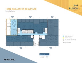 18952 MacArthur Blvd, Irvine, CA à louer Plan d’étage– Image 1 sur 1