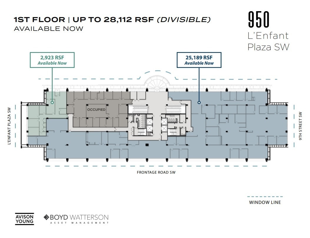 950 L'Enfant Plz SW, Washington, DC à louer Plan d’étage– Image 1 sur 1
