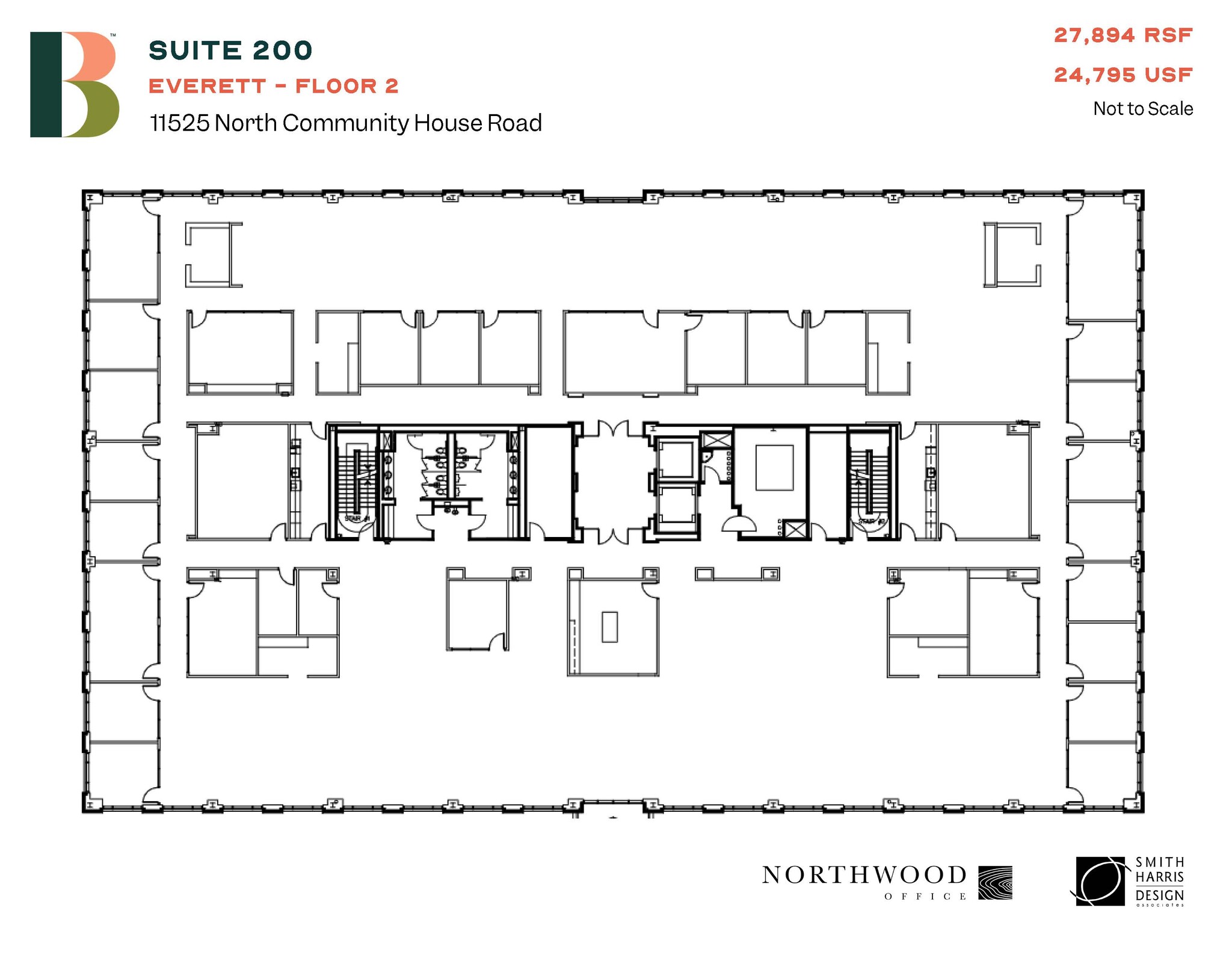 11525 N Community House Rd, Charlotte, NC à louer Plan d’étage– Image 1 sur 1