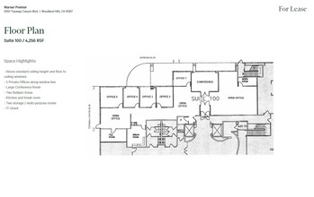 5550 Topanga Canyon Blvd, Woodland Hills, CA à louer Plan d’étage– Image 1 sur 1