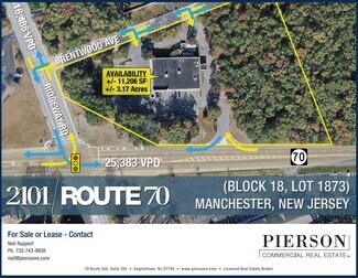 Plus de détails pour 2101 Route 70, Manchester Township, NJ - Local commercial à vendre
