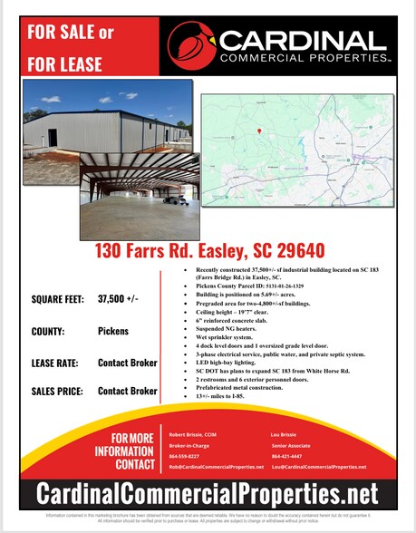 130 Farrs Rd, Easley, SC à vendre - Photo de l’immeuble – Image 2 sur 2