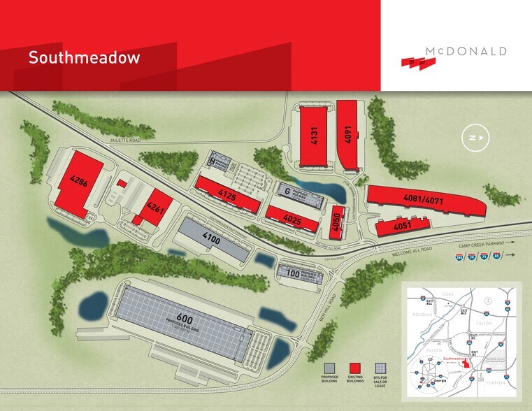 Southmeadow East Pky, Atlanta, GA à louer - Plan de site – Image 3 sur 3