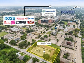 912 Wright St, Arlington, TX - Vue aérienne vue de carte