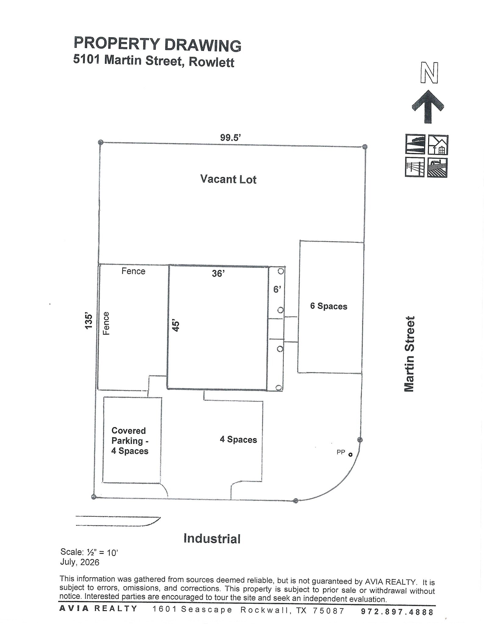 5101 Martin Dr, Rowlett, TX à vendre Plan d’étage– Image 1 sur 2