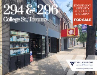 Plus de détails pour 294-296 College St, Toronto, ON - Local commercial à vendre