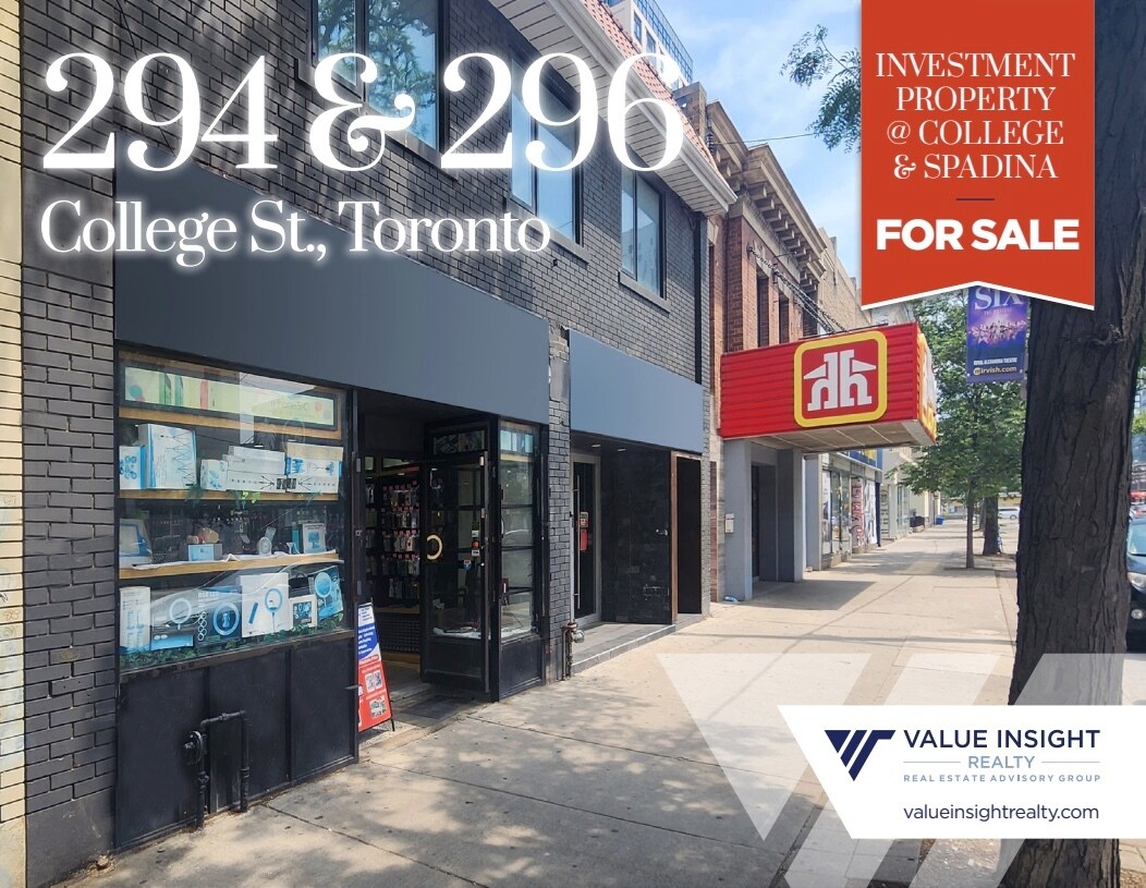 294-296 College St, Toronto, ON à vendre Photo de l’immeuble– Image 1 sur 4