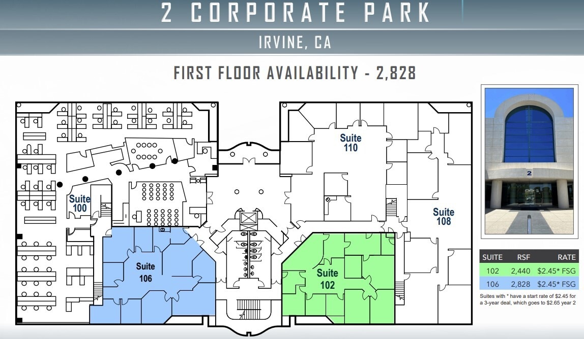 2 Corporate Park, Irvine, CA à louer Plan d’étage– Image 1 sur 1