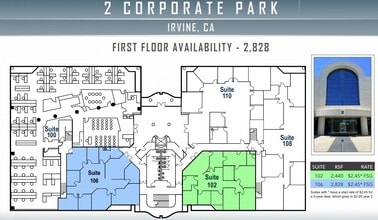 2 Corporate Park, Irvine, CA à louer Plan d’étage– Image 1 sur 1