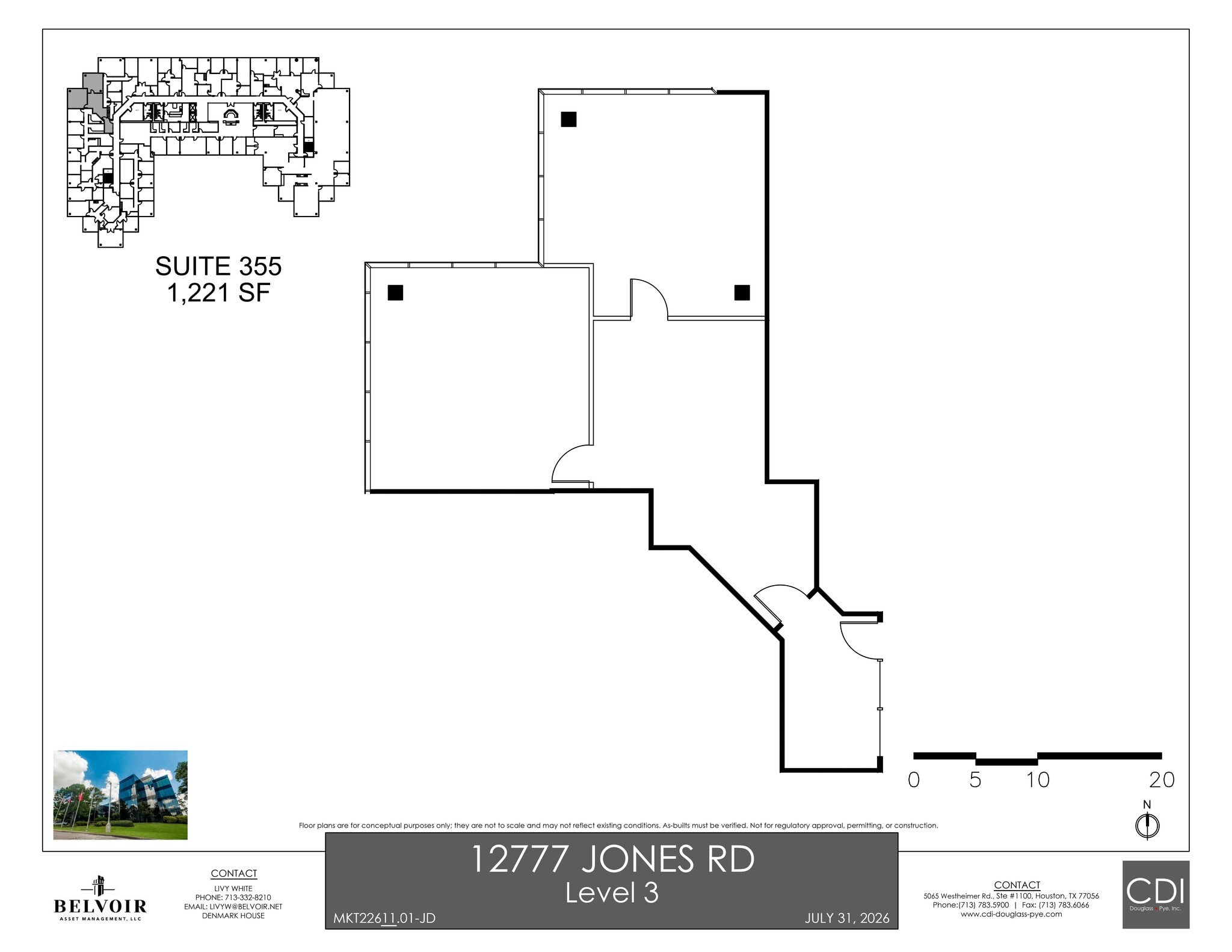 12777 Jones Rd, Houston, TX à louer Plan de site– Image 1 sur 1