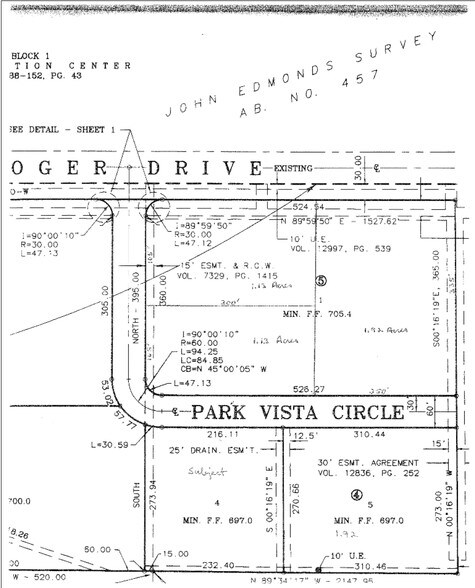 5750 Park Vista Cir, Keller, TX à louer - Plan cadastral – Image 2 sur 3