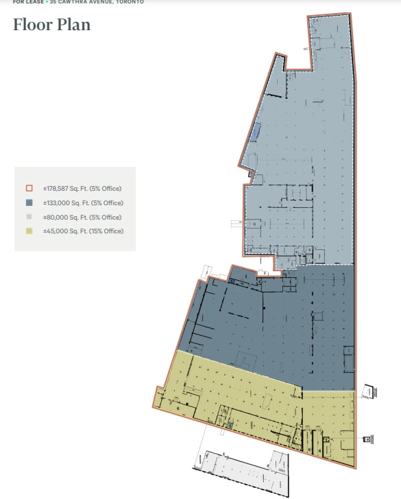 35 Cawthra Ave, Toronto, ON à louer Plan d’étage– Image 1 sur 1
