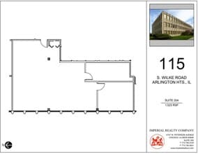 115 S Wilke Rd, Arlington Heights, IL à louer Plan d’étage– Image 1 sur 5