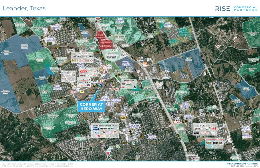 SWC Hero Way way, Leander, TX à louer - Aérien – Image 2 sur 4