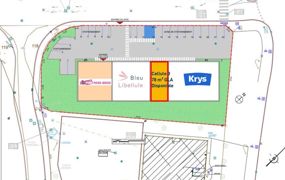 Zone Actisud Saint Jean, Jouy-aux-Arches à louer - Plan de site – Image 3 sur 3