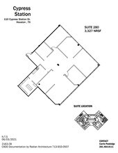 110-140 Cypress Station Dr, Houston, TX à louer Plan d’étage– Image 1 sur 1