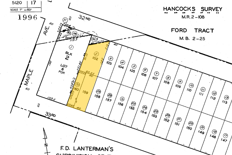 410 E 32nd St, Los Angeles, CA à vendre - Plan cadastral – Image 3 sur 4