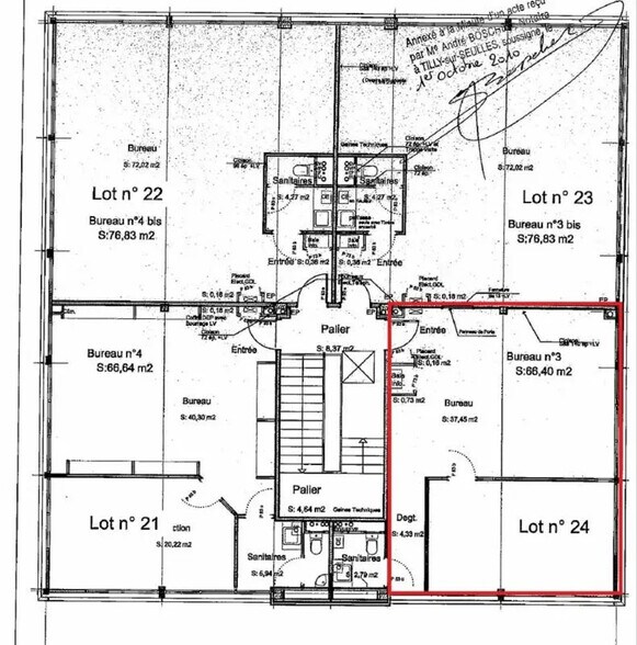 Bureau dans Louvigny à louer - Plan d’étage – Image 3 sur 3