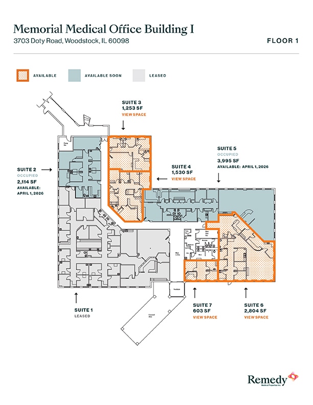 3703 Doty Rd, Woodstock, IL à louer Plan d’étage– Image 1 sur 1