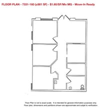7211 W Charleston Blvd, Las Vegas, NV à louer Plan d’étage– Image 2 sur 2