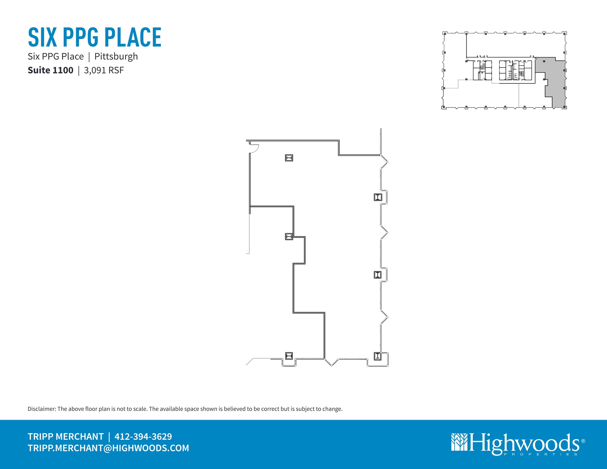 1 PPG Pl, Pittsburgh, PA à louer Plan de site– Image 1 sur 1