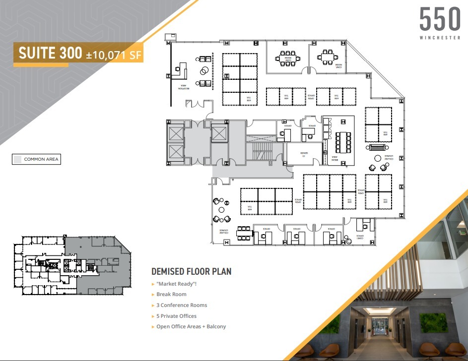 550 S Winchester Blvd, San Jose, CA à louer Plan d’étage– Image 1 sur 2