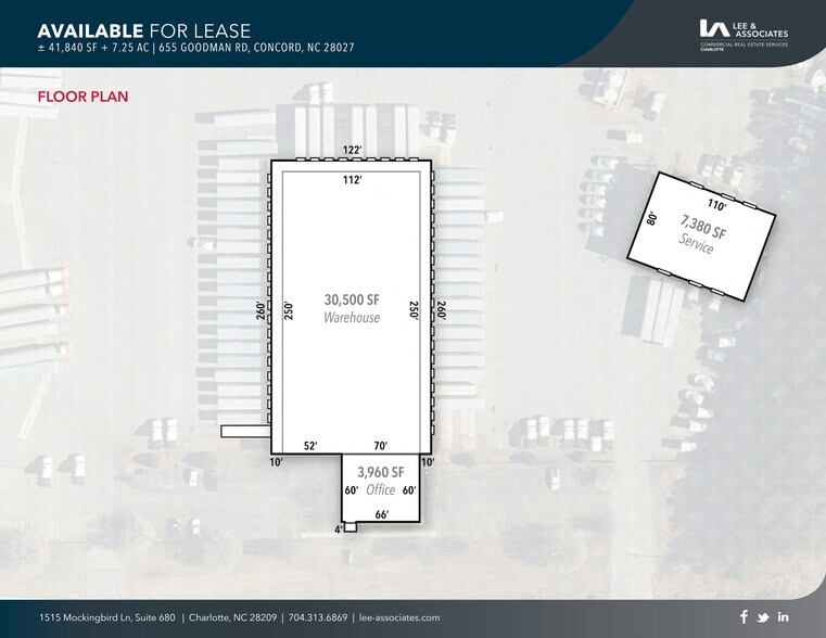 655 Goodman Rd, Concord, NC à louer - Plan de site – Image 1 sur 14