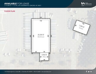 Plus de détails pour 655 Goodman Rd, Concord, NC - Industriel/Logistique à louer