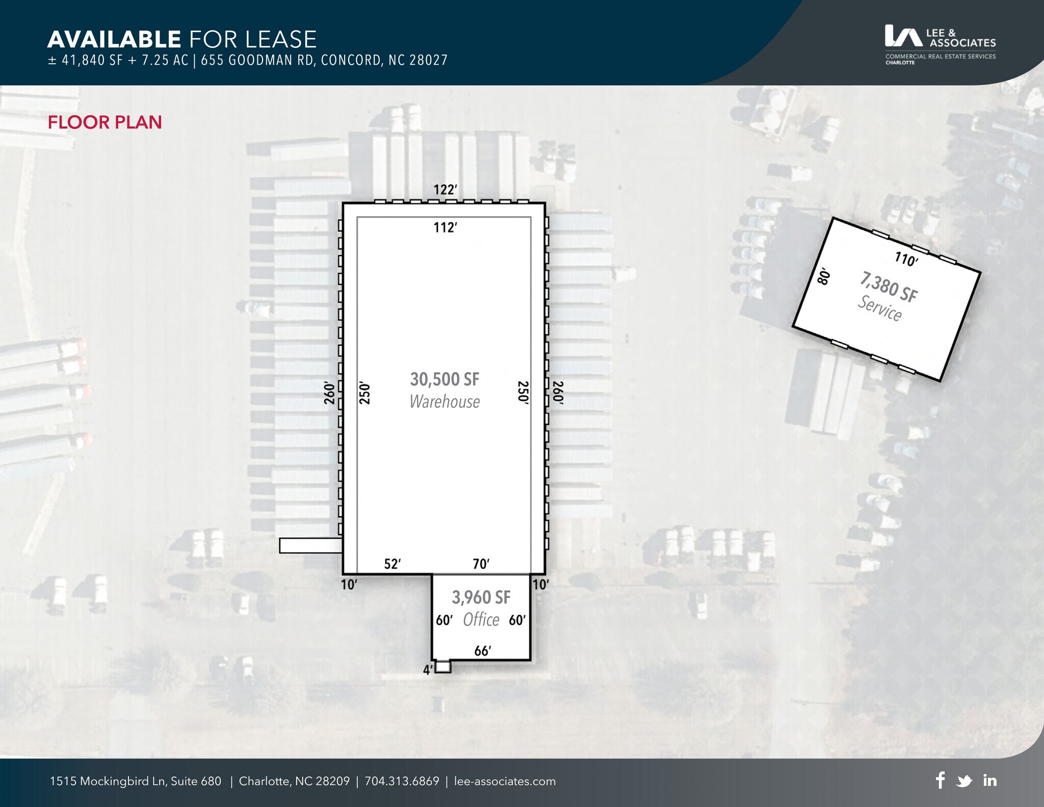655 Goodman Rd, Concord, NC à louer Plan de site– Image 1 sur 15