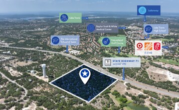 W State Highway 71, Bee Cave, TX - Vue aérienne  vue de carte - Image1