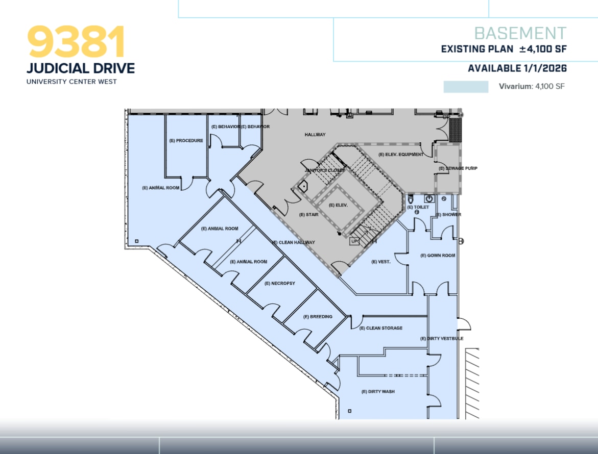 9381 Judicial Dr, San Diego, CA à louer Plan d’étage– Image 1 sur 1