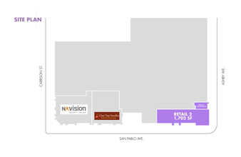 3015 San Pablo Ave, Berkeley, CA à louer Plan d’étage– Image 2 sur 2