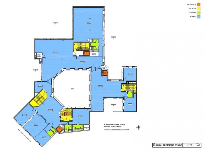 76 Boulevard De Magenta, Paris à louer - Plan d’étage – Image 2 sur 5