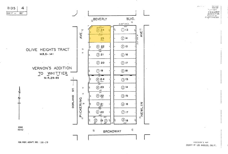 12604 Beverly Blvd, Whittier, CA à vendre - Plan cadastral – Image 3 sur 3