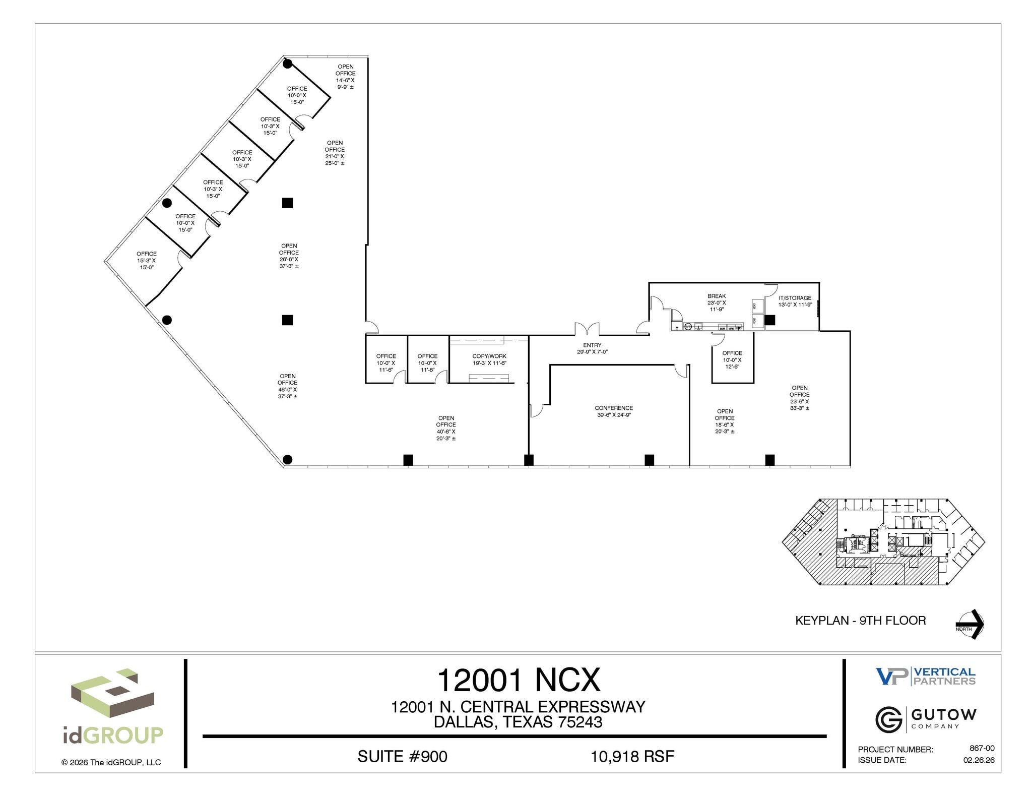 12001 N Central Expy, Dallas, TX à louer Plan d’étage– Image 1 sur 1