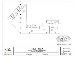 12001 N Central Expy, Dallas, TX à louer Plan d’étage– Image 1 sur 1