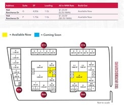 960 E Rancheros Dr, San Marcos, CA à louer Plan d’étage– Image 1 sur 1