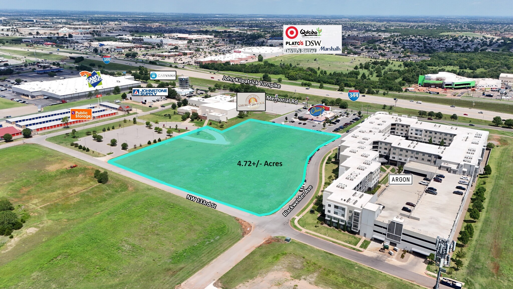 SW/C W Memorial Road & Blackwelder Ave, Oklahoma City, OK à vendre Aérien– Image 1 sur 5