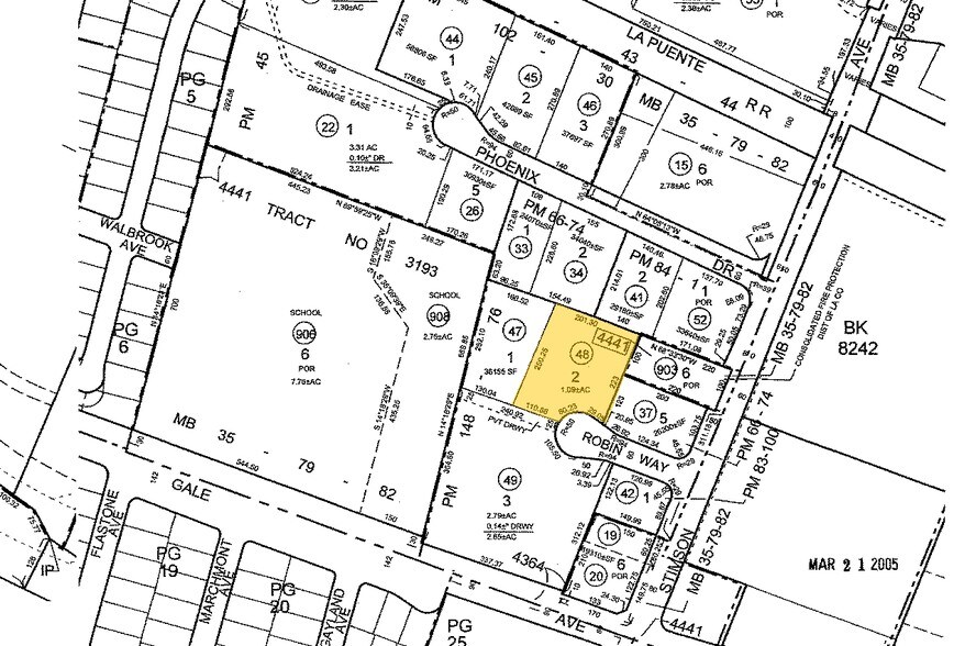 16035 Robin Way, City Of Industry, CA à vendre - Plan cadastral – Image 2 sur 5
