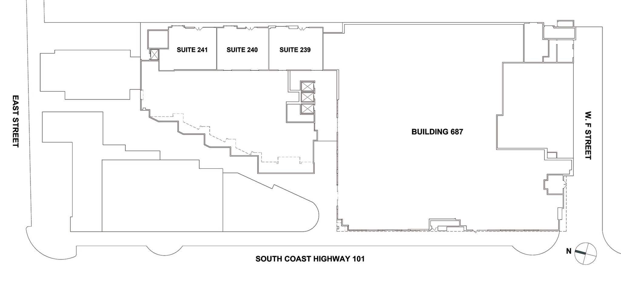 687 S Coast Hwy 101, Encinitas, CA à louer Plan de site– Image 1 sur 6